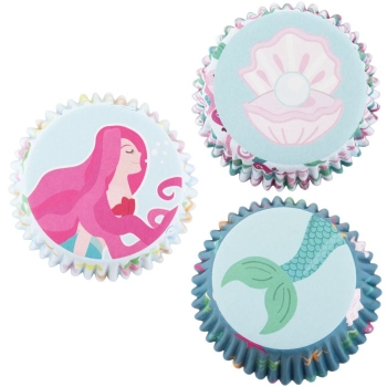Cupcake Baking Cases - Mermaid